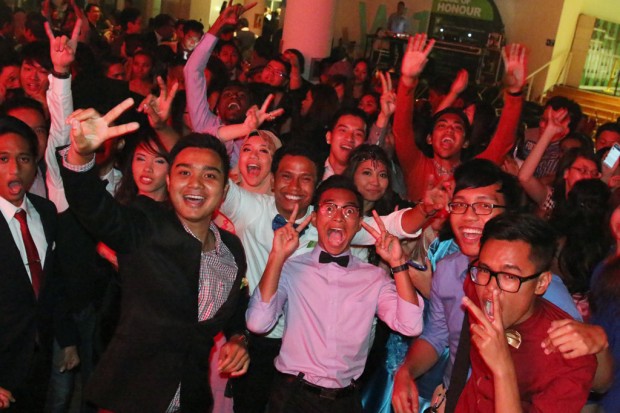 EVERYBODY DANCE NOW: The dance floor was one of the main highlights as students celebrated the end of their three-year journey in RP. (Photo: Ili Nadhirah Mansor)
