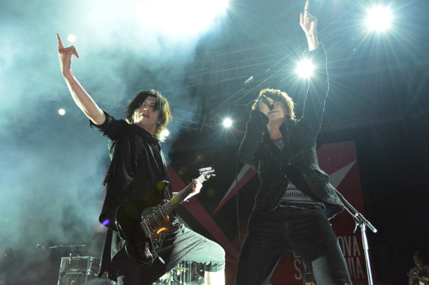 THANK YOU SINGAPORE: Tora and Shou show their appreciation to their Singaporean fans by giving them the night of their lives.  (Photo: Tristan Loh )