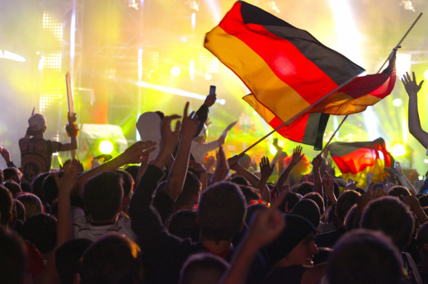 THAT WINNING FEELING: German fans celebrate in the streets of Berlin after the country's fourth World Cup trophy, and the first since the reunification of East and West Germany. (Photo: istockphoto)
