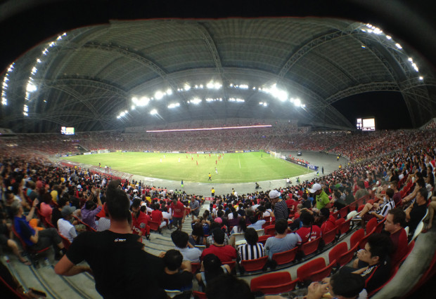 State-of-the-art: The new stadium perfectly captures the essence of a footballing stadium: great atmosphere, perfect scenery and quality players. (PHOTO: Shanjayan Muniappan)