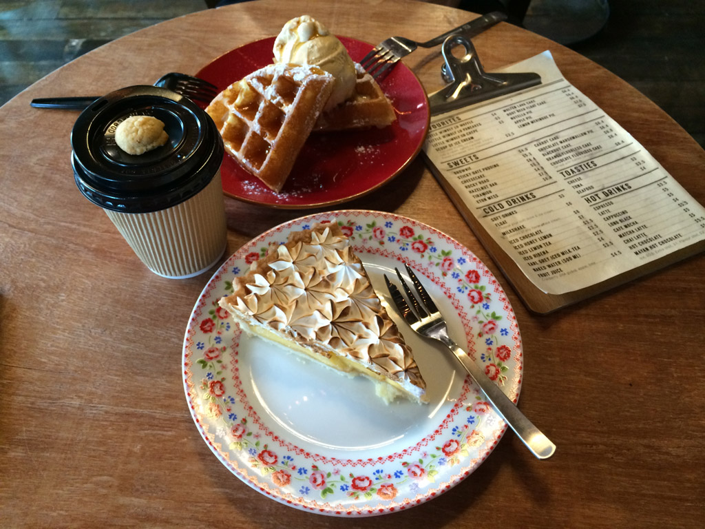DESSERT TREATS: Little Wimbly Lu sells the famed waffles from