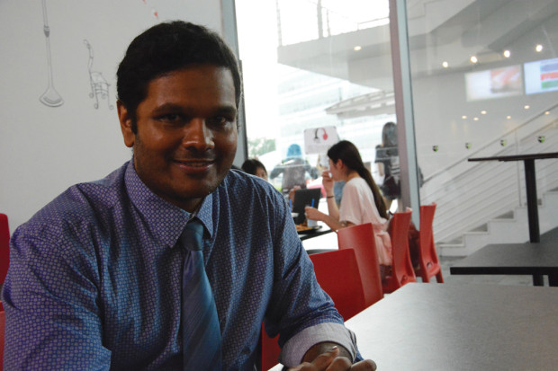 SEASONED VETERAN: Mr Reuben Anand Thyagarajan, is involved in the food and beverage industry for 14 years. (PHOTO: Ryan Lim)