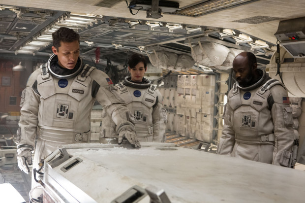 THROUGH SPACE AND TIME: Matthew McConaughey, Anne Hathaway and David Gyasi (L-R) give strong performances as the crew who must find an alternative home for the inhabitants of an ailing earth. (PHOTO: http://www.interstellarmovie.net/)