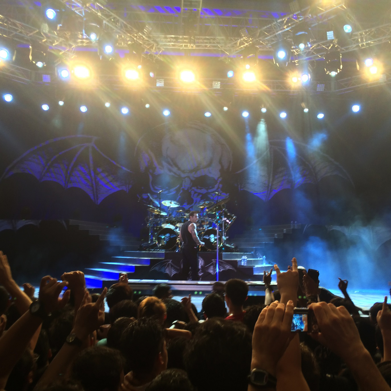 The Coliseum Roars: From Shepherd of Fire to A Little Piece of Heaven, iconic  heavy metal band Avenged Sevenfold performed their fan favourites in an energetic,  heart-thumping concert at the Hard Rock Hotel in Resorts World Sentosa. (Photo:  Dzulfikaar Sutandar)