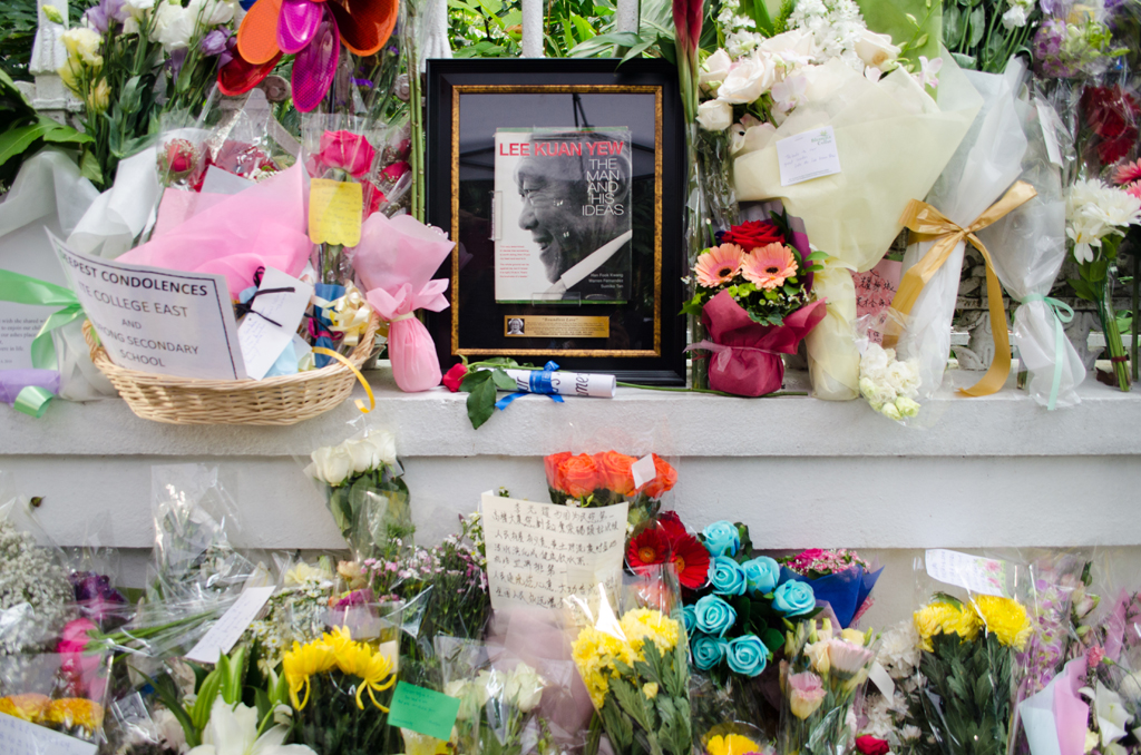 IN SO MANY WAYS: Singaporeans gathered at various tribute centres around the island to pay respects to the former Prime Minister, Mr Lee Kuan Yew. They brought flowers, boards, drawings, some personal item and their memories. (Photo: Marcus Tan)