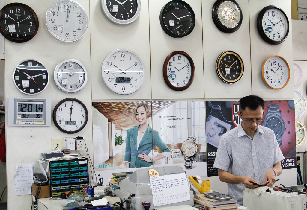 Test of Time: For 32 years, See Toi Watches have been serving the community. Its owner, who is known as “Da Jie” says she will miss the place once it closes and it will be hard to adapt to a new place. (Photo: Ken Lu)