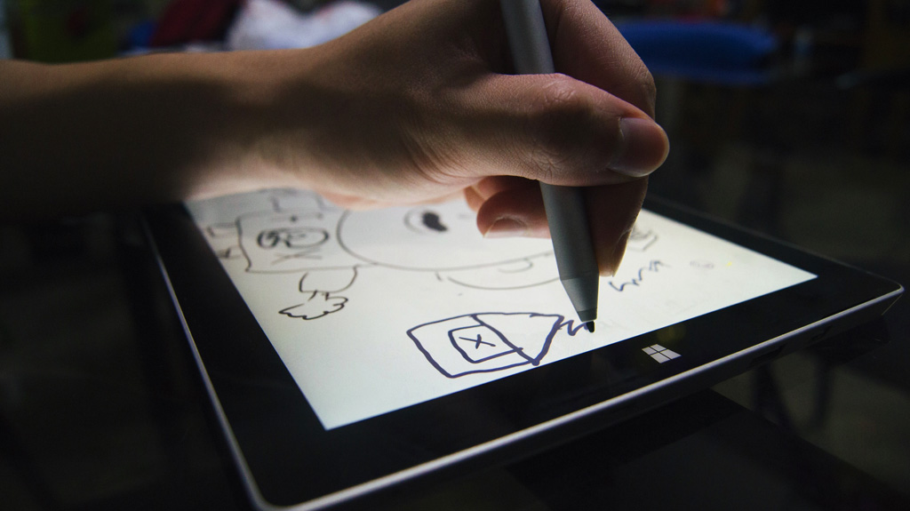 ON POINT: The screen registers pressure points accurately making drawing an enjoyable for art students. (Photo: Christopher Parwani)