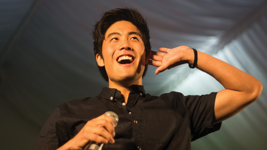 SCREAM MY NAME: Famous YouTuber Ryan Higa was amazed by the thunderous reception he received from his fans. With videos like Skitzo and Dear Ryan, it’s no wonder he has over 14 million subscribers on his channel. PHOTO: Damien Teo