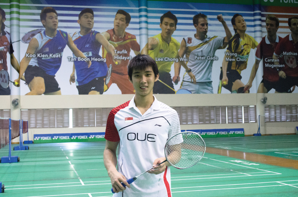 GOING FOR GOLD: National shuttler Loh Kean Yew bagged home the SEA Games Bronze medal for the badminton men’s singles in June. The 18 year old is ranked 139th in the world, and it has been his lifelong dream to win a gold at the Olympics.  Photo: MARCUS TAN