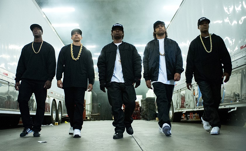 TELLING AS IT IS: The remaining past members of the culturally-rebellious hip hop group N.W.A live to tell their tale of how they rose to fame through their smash hitting records.  (Photo courtesy of Universal Studios 2015)