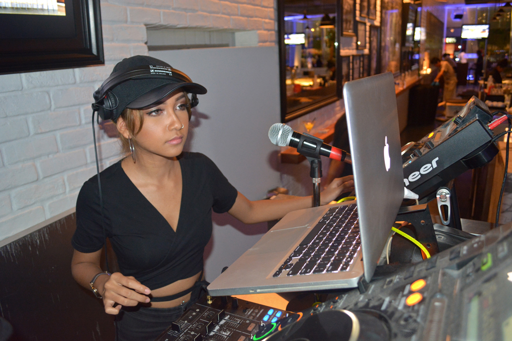 Sultry Spinner: Eighteen-year-old Farah Farzana emerged on the big stage as one of the youngest female DJs after she was signed by Altra, Singapore’s largest female DJ and artiste management company. Photo: Tristan Loh