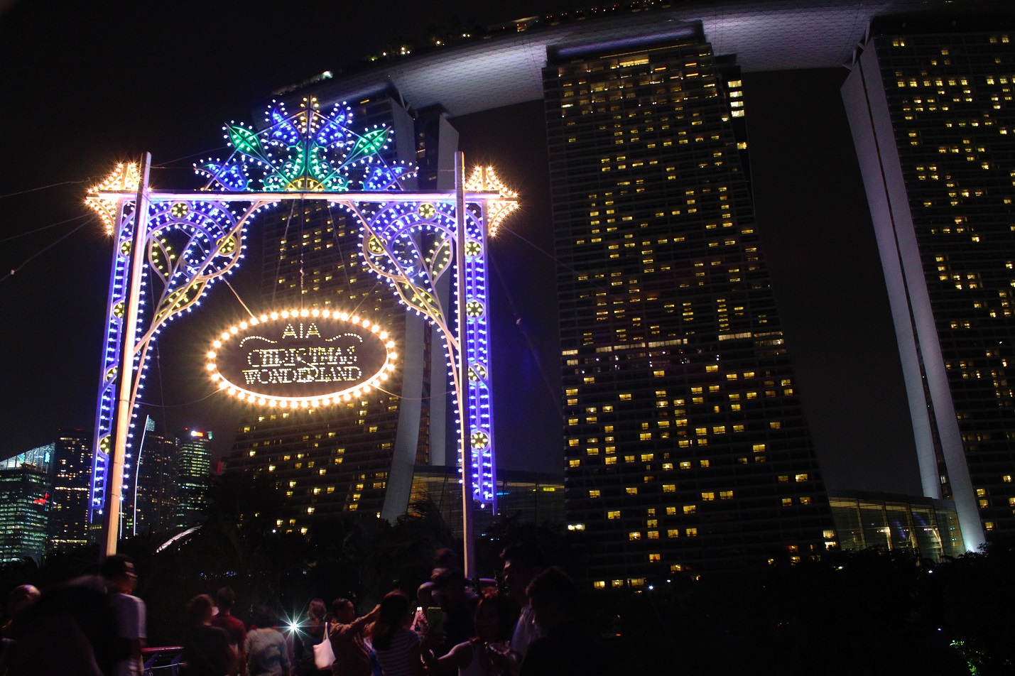 RETURNING WONDER: Back for its second year, Christmas Wonderland at Gardens the Bay has almost doubled in size, with the entire area spanning 35,000 square metres. The event is open daily from 27 November 2015 to 3 January 2016 from 4PM to 12AM. Photo: Pearlyn Cheu