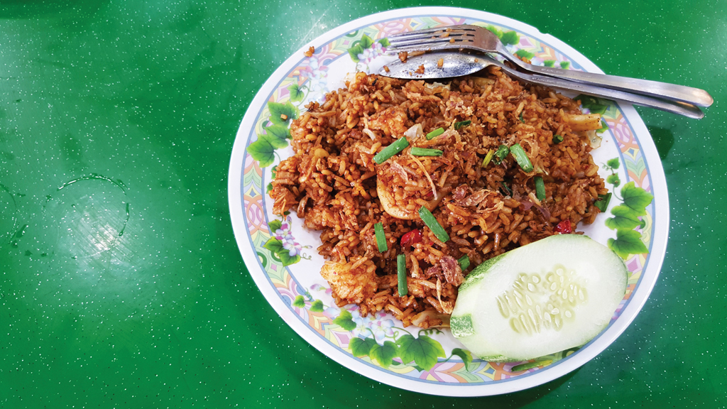 Tantalizing: Although it looks simple, the thai fried rice has a unique taste.