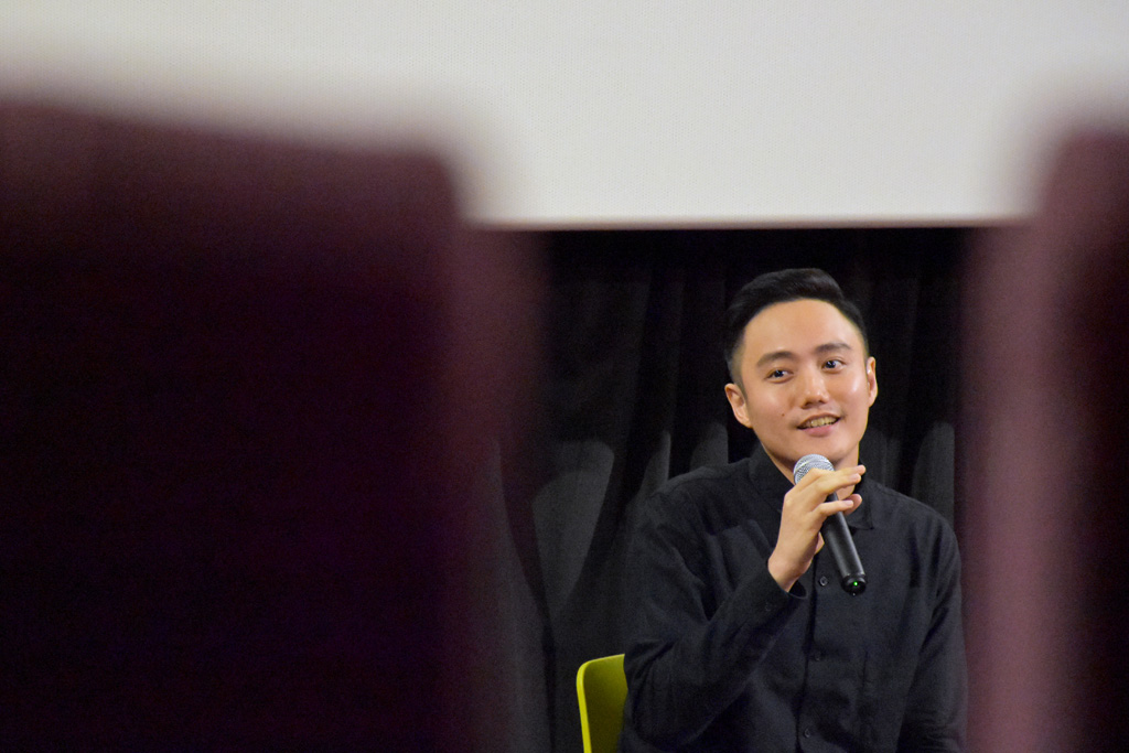 HIS SIDE OF THE STORY: Boo addresses the crowd during a dialogue session on July 29. (Photo: Salwa Nadhirah)